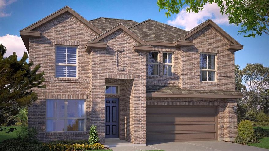 Now Selling in the new phase of the fabulous D.R. Horton Eagle Creek community in Denton and Denton ISD! Open concept Two Story 5-4-2 Mallard Floorplan-Elevation A, located on a premium corner lot! Estimated Summer Completion! Large Chef's Kitchen with Island, Quartz Countertops, tiled Backsplash, Pendant lights, built-in Stainless Steel Appliances, electric Oven, gas Cooktop, and walk-in Pantry. Luxurious main Bedroom with dual sink Quartz top Vanity, Garden Tub and separate Shower, and walk-in Closet. Guest Bedroom downstairs; 3 Bedrooms, Game room plus Loft and 2 full Bath upstairs. Quartz topped Vanity also in secondary Baths. RevWood flooring at Entry, Halls, Living, Kitchen and Wet areas plus Home is Connected Smart Home Technology. Tankless Water Heater, covered back Patio, full Gutters, front exterior Coach Lights, 6 ft fenced backyard, landscape Pkg with full Sprinkler System and more! Community Playground, Amenity Center and Pool. Close proximity to Downtown Denton, UNT, TWU, The Square, Rayzor Ranch Town Center Shopping and Restaurants, I-35E & I-35W.