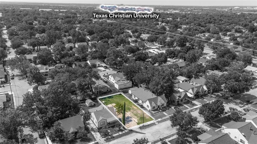 Rare opportunity in the heart of Fort Worth! This 5,375 SF east-facing residential lot (50' x 107.50') is fully cleared, flat, and ready for your vision. Whether you’re building your forever home or investing in a property with strong future potential, this lot is a true gem. 1.5 miles from Texas Christian University (TCU)

In a neighborhood where clear, build-ready lots are few and far between, this property stands out as one of the last opportunities to start fresh. The lot’s size and orientation make it versatile for a variety of home designs, while its prime location keeps you close to everything Fort Worth has to offer.

Bring your dream plans to life on this ready-to-build homesite today!
