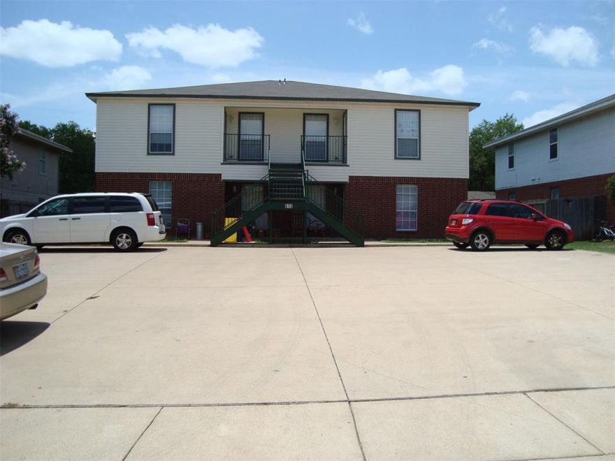 Three bedroom, one bath unit in popular Crowley ISD.
