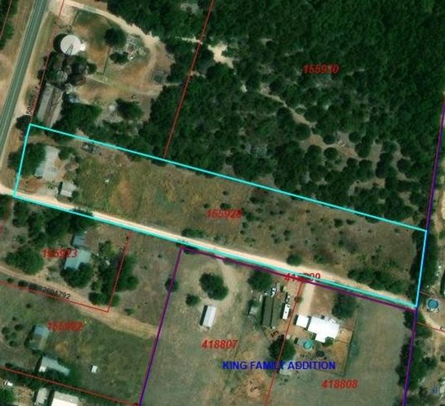 2.89 Acres with home ready to be developed. Land has no know restrictions and house has an active water meter. Water line easement runs length of road for future access.