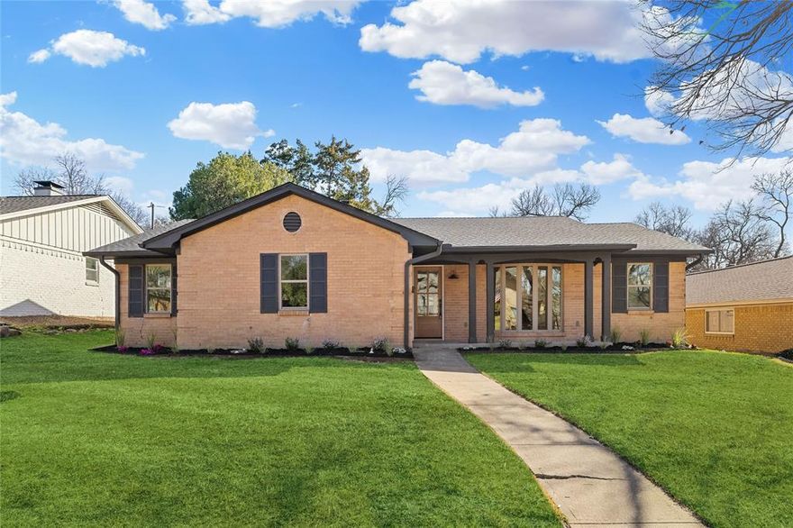 Beautifully reimagined home in the coveted Lochwood neighborhood offers the perfect blend of modern luxury & timeless charm. Just over 2,500 sqft, this 4-bed, 3.5 bath home has been completely renovated from top to bottom with high-end finishes, thoughtful design & attention to every detail. Step into a light-filled interior featuring vaulted ceilings, rich white oak  wood floors, a refined mix of limestone & marble & elegant designer light fixtures. The home has been completely modernized with new plumbing, all new electrical wiring, fixtures, an upgraded panel. Comfort is elevated with two HVAC units, including a new dedicated system for the primary suite and new ducting. The custom-designed kitchen in the heart of the home features custom white oak cabinetry, Taj Quartz countertops & full backsplash, & a striking island with reeded details that overlooks the main living spaces. The open layout includes an oversized pantry, a second oven & microwave,& a mini wine fridge. The split floor plan offers privacy & functionality. The primary suite is a true retreat, featuring vaulted ceilings and a spa-like bathroom with designer marble checkered tile, zellige tile a custom white oak double vanity, & a wet room with an oversized shower & soaking tub, perfectly positioned beneath a skylight. A huge walk-in closet with a stackable washer-dryer hookup completes the suite. The 3 additional bedrooms provide ample space, including one with a private ensuite bath featuring a shower & custom white oak cabinetry. A second guest bathroom offers a double vanity & shower-tub combination. Additional highlights include a dedicated study, half bath, separate laundry room, & a functional mud space. Outside, enjoy mature trees, fresh landscaping, & the charm of a newly planted tree, creating a serene outdoor setting. Every detail of this home has been carefully curated—modern systems, timeless materials & a layout designed for effortless living.