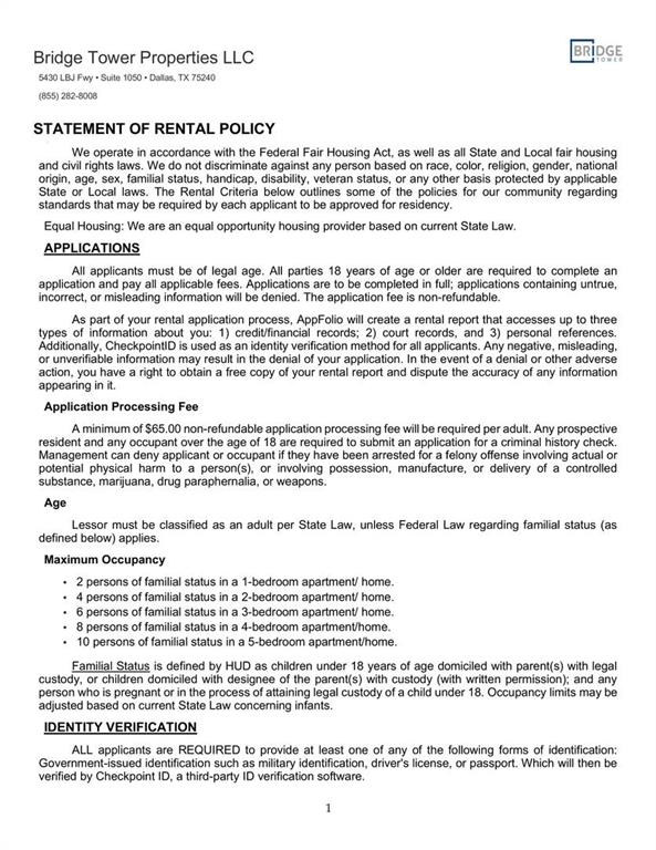 Kingsley Meadows 02 - Residential Lease