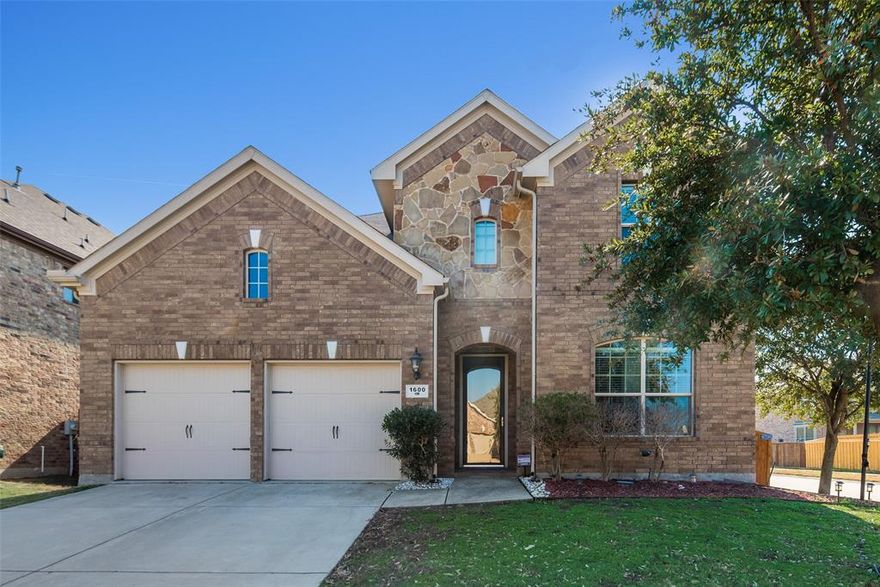 Nestled in the desirable Paloma Creek community, this charming 4 bedroom, 4 bathroom home is ready to welcome you. The open floor plan creates a spacious and inviting atmosphere, perfect for both entertaining and everyday living.This home features two bedrooms downstairs and 2 upstairs. The well appointed, open concept  kitchen offers lots of storage, beautiful cabinetry, an eat in area as well as island seating. The family room offers soaring ceilings, hard wood floors and a lovely fireplace to enjoy. The home is comfortable and offers an office space, game room area and a media room. Outside provides a premium extended back yard on a corner lot and a built in kitchen including a grill and a sink for easy meal prep. Easy access to all of the amenities the neighborhood has to offer, exceptional Denton ISD schools and lots of shopping nearby.