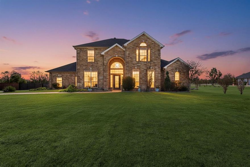 Welcome to your peaceful retreat in Talty, Texas!
Nestled on over an acre in a secure gated community, this stunning 4-bedroom, 2.5-bath home offers the perfect blend of country tranquility and modern comfort—just 30 minutes from downtown Dallas.Step inside to find a thoughtfully designed two-story layout that’s spacious and inviting. The primary suite downstairs features a beautiful ensuite with a double shower, while upstairs you’ll find three additional bedrooms, a full bath, and a large secondary living or dining area ideal for family or guests.Enjoy cozy evenings by the wood-burning fireplace, or host unforgettable gatherings outdoors under the covered cabana—added in 2024—perfect for relaxing or entertaining.A flex storage room adds even more versatility and can easily be converted into a home office, gym, or hobby space to fit your lifestyle. Every detail has been well cared for and thoughtfully updated, including a updated roof (2023) and recent HVAC replacement, giving you peace of mind for years to come. With its spacious lot, gated privacy, modern improvements, and inviting charm, this home truly delivers unmatched value and comfort.
Come experience it for yourself—your future home awaits!