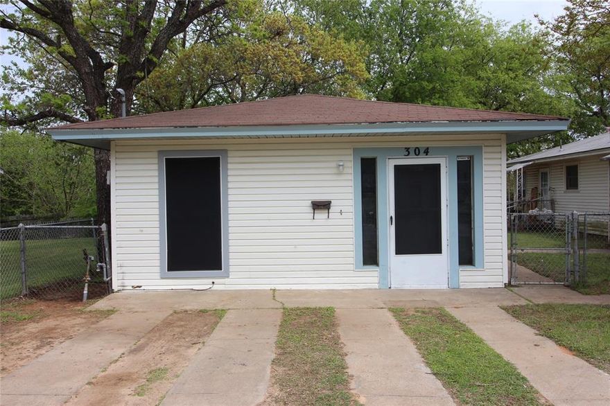 FOR LEASE! 1 BR - 1 BA - 400 sf Garage Apartment. Vinyl Plank Flooring. Range, WD hookups, Window Unit for Heat and Cool. Fenced Backyard. One Small Dog or Cat Under 20 lbs With Breed Restrictions & Pet Deposit. Tenant must go through a pet screening. No Smoking. Yard Care Included.