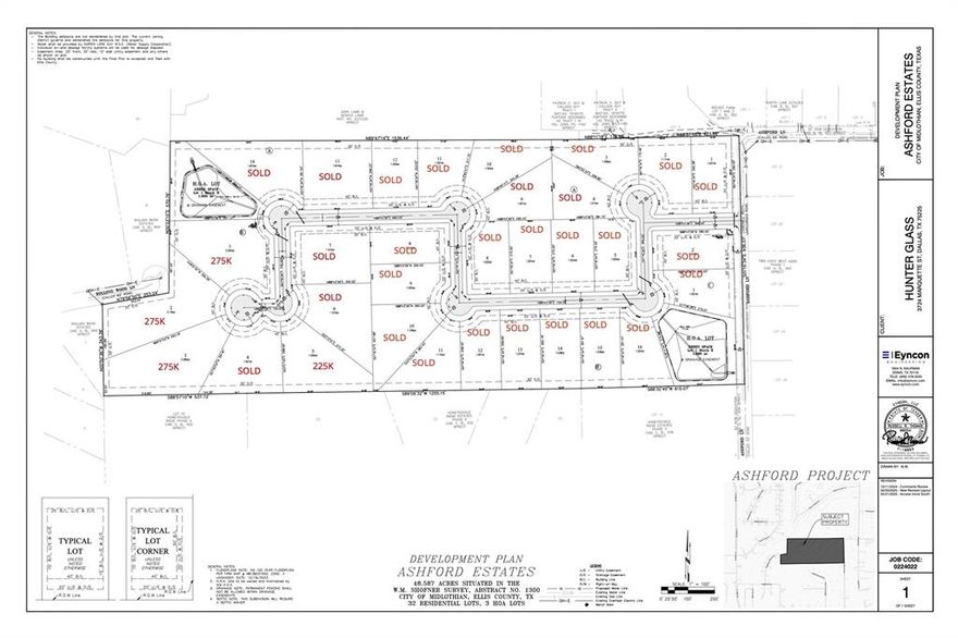 Bring your builder and build your dream home on this exceptional lot located in the up-and-coming, highly sought-after Ashford Estates. This spacious property offers the perfect blend of tranquility and convenience. Just two minutes from Midlothian Community Park, enjoy easy access to walking trails, sports facilities, family-friendly outdoor spaces, and frequent community events like concerts, movie nights, and seasonal festivals.. Families will also appreciate the less than 5-minute drive to LaRue Miller Elementary and Dietrich Middle School, making morning routines a breeze, and an easy commute to DFW and the International Airport. Ashford Estates is a 32-lot subdivision currently under construction and is expected to be completed in February of 2026. This lot presents a rare opportunity to create a custom home in a premier location.