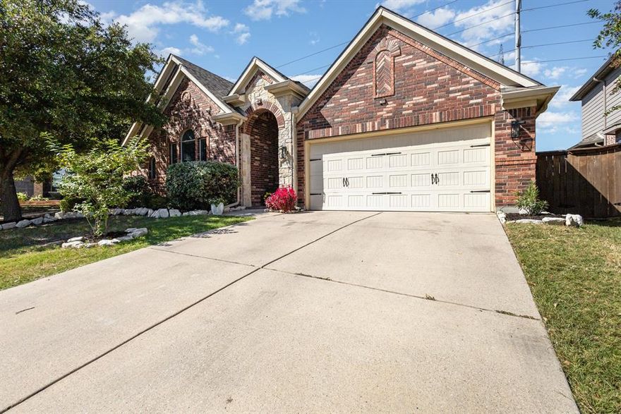 Welcome to this stunning single-level home offering 4 bedrooms, 2.5 baths, and a thoughtfully designed open floor plan perfect for modern living. Step inside to find custom lighting throughout, elegant wood flooring, and spacious living areas ideal for entertaining or relaxing with family. The kitchen opens seamlessly to the living room, while a separate dining area provides the perfect setting for special gatherings.

The spacious primary suite is a true retreat, featuring dual closets and a luxurious bathroom with plenty of space to unwind. Enjoy movie nights or game days in the dedicated media room, offering flexibility for your lifestyle needs.

Situated on a private lot with no back neighbors, this home offers peace and privacy while remaining close to shopping, dining, the Texas Motor Speedway, and the airport. Zoned for Northwest ISD schools.

Located in the highly sought-after Briarwyck community, residents enjoy an active HOA with a community pool, playground, and beautiful walking trails throughout the neighborhood—perfect for outdoor fun and relaxation.