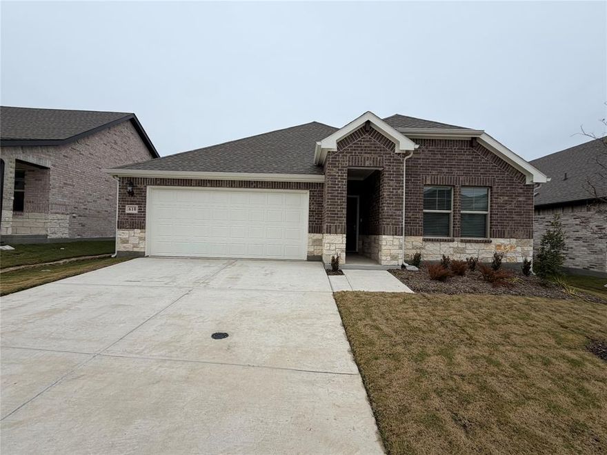 Brand-new, energy-efficient home in McKinney ISD available Dec 25,2025! This beautifully designed residence features an open, spacious living area that flows seamlessly to the covered back patio,perfect for indoor and outdoor living. Interior highlights include white cabinetry, veined white quartz countertops, muted beige EVP flooring, and light taupe carpeting.It comes with Tankless water heater. Refrigerator ,washer and dryer included.
Located in an amenity-rich community offering a resort-style pool, basketball courts, and a playground, you’ll have plenty of weekend activities at your doorstep. With quick access to US-380, enjoy an easy commute to downtown McKinney, Frisco, and Richardson, as well as nearby shopping and entertainment.