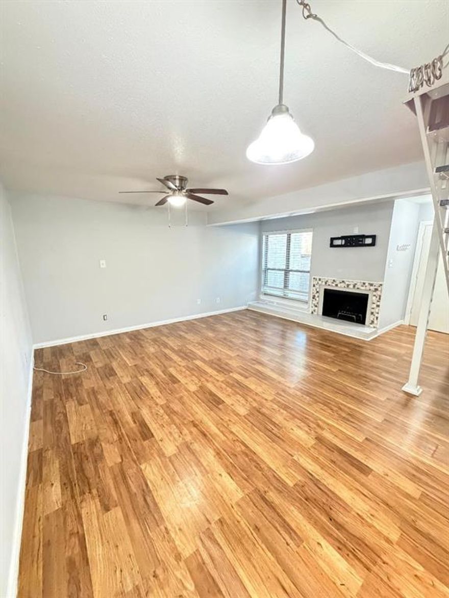 Stunning 2 bed, 2 bath condo! Private courtyard, for your personal outdoor space ! Open concept layout, Along with an updated interior design! All appliances are included, including washer & dryer ! Prime location within minutes of DNT, I-635,-I-35 & 190 near local shopping and restaurants! Kitchen has updated granite countertops w ample cabinets & storage and newer dishwasher. Spacious family room with cozy fireplace! Primary suite on main floor w walk-in closet. Secondary bedroom up! HVAC (2022). Washer & Dryer connections downstairs. HOA: Roof, foundation, swimming pool, garbage's covered parking, landscaping & ground maintenance, & additional laundry facility. This home is a must see! 1 covered Parking space and 1 non-covered parking space included, Perfect space for your family with a very central location to most cities in DFW!