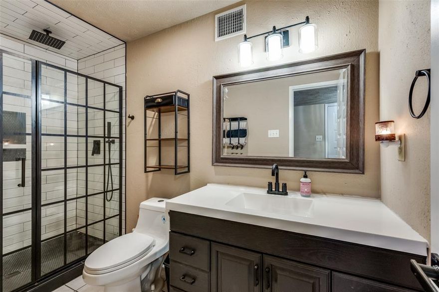 Step into this beautifully updated 3-bedroom, 2-bath home with a sparkling pool — the perfect blend of modern comfort and Texas charm! Nestled in the heart of Bedford, this single-story retreat has been lovingly maintained and thoughtfully upgraded year after year, offering the peace of mind that comes from true pride of ownership. From first glance, you’ll notice the fresh exterior paint (2025), new fascia, and recently replaced roof and gutters (2023), all setting the stage for what’s inside. As you enter, you’re greeted by refreshed interior paint and rich laminate wood flooring throughout all bedrooms (2025), creating a warm and inviting vibe. The open living and dining spaces are enhanced with updated lighting (2023) and stylish touches that flow seamlessly into the kitchen — complete with a replaced stovetop (2024), microwave (2024), and a new ceiling fan for comfort while you cook or entertain.
    The primary suite is your personal sanctuary, boasting a remodeled bathroom (2023) with a new toilet and vanity (2025) plus a private sliding glass door (2017) opening directly onto the pool deck. The Jack-and-Jill bath also features an updated toilet (2024), perfect for family or guests.
 Outdoors, it’s pure paradise! The expansive backyard features a gorgeous pool — remodeled in 2017 with updated equipment, a new liner (2024), and a brand-new pool sweeper (2025). Additional decking was added in 2022 for plenty of space to lounge, grill, or host epic summer pool parties.
Other thoughtful updates include a new garage door and opener (2023), replacement of all interior doors (2023), and even a new garbage disposal (2025). Every detail has been taken care of, so you can move in, relax, and enjoy the good life.
Conveniently located near parks, schools, and shopping with easy access to major highways, 3108 Spring Valley Dr isn’t just a house — it’s the lifestyle upgrade you’ve been waiting for. Come see this Bedford beauty before it’s gone!