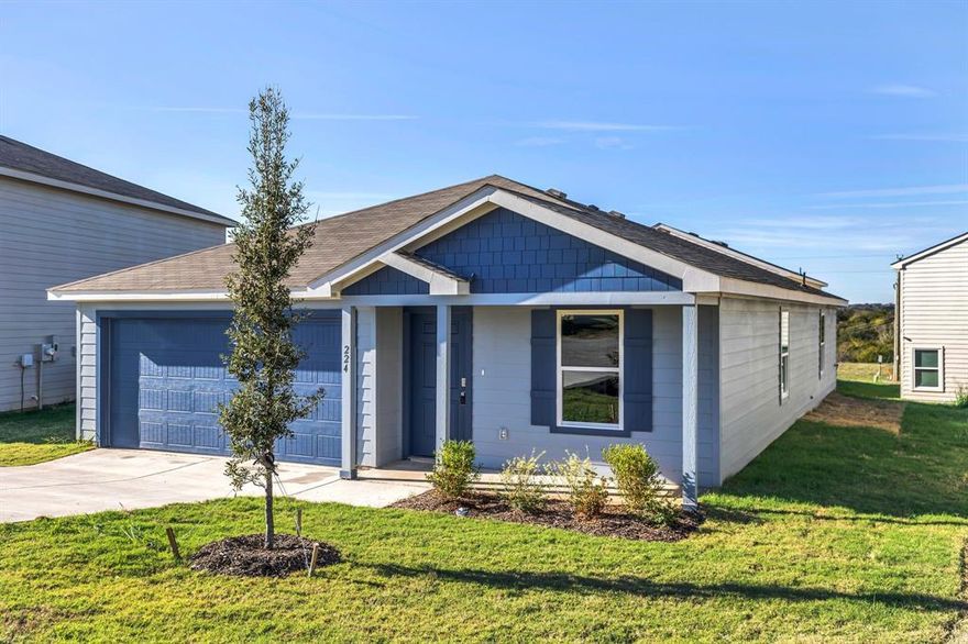 Welcome to 224 Arbor Court, a warm and inviting single-story home nestled right in the heart of the growing Treaty Oaks community in Granbury.

This well-designed 4-bedroom home offers a bright, open living space that makes daily life feel easy — perfect for relaxing evenings, family dinners, or hosting friends. The single-story layout gives you effortless flow from room to room, with each bedroom offering comfort, privacy, and flexibility whether you need space for guests, work, or play.

Step outside to enjoy your private backyard — a great spot for weekend cookouts, morning coffee, or letting pets roam. Located minutes from Lake Granbury, Mambrino Elementary, Hwy 144, shopping, and dining, this home offers the perfect mix of quiet neighborhood living and everyday convenience.

If you’re looking for a clean, comfortable home in a friendly community, 224 Arbor Court is ready to welcome you in.