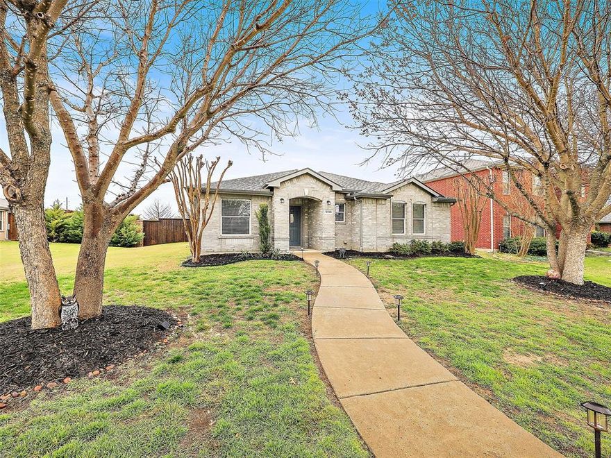 Multiple Offers: Deadline Tuesday 28 at 6:00 pm. Welcome to your dream home! This stunning one-story house boasts 3 spacious bedrooms, 2 bathrooms, and an office, offering plenty of space for a family or for those who work from home. Located in an excellent location w Frisco ISD. As you enter the house, you'll be greeted by a warm and welcoming atmosphere with beautiful wooded floor throughout. The house boasts ample natural light, creating an airy and bright space that is perfect for relaxation. The house features a large backyard, providing abundant space for outdoor activities and entertainment. The great patio enclosure is perfect for enjoying the weather all year round. The large driveway comes with an electrical gate, providing security & privacy for your vehicles. An RV or Boat can be parked there too. The upgraded kitchen is a chef's dream, features modern appliances, cabinetry & stunning countertops. Open floor plan perfect for family gatherings & entertainment.