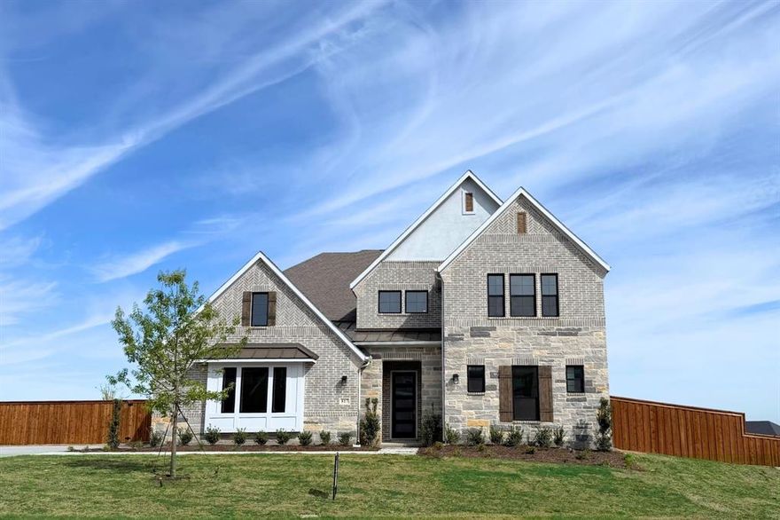 Promo 4.99% interest rate eligible on this home!  Call GFO Home for more details!  From GFO Home's grand Presidential Series, this stunning Two-Story, 4,558 SF home is GFO Home’s highly sought-after Kennedy Floor Plan- offering 5 Bedrooms, 4.5 Bathrooms, and a spacious 2-car Garage on a huge .39 corner acre lot in the scenic and amenity-rich Sweetgrass Community. Highlights on the main floor include a Private Study, a Guest Suite with full ensuite Bathroom, and an Open Concept Family Room with soaring 2-story Vaulted Ceilings, 2-Story Stacked Windows, a stunning Electric Fireplace, and elegant 15’ ft Glass Slider Patio Doors leading to the spacious Covered Patio and Private Backyard. You’ll also enjoy a Formal Dining Room for special gatherings, and a Gourmet Chef’s Kitchen featuring a large Center Island, an Upgraded Commercial Cooking Range with Canopy Vent Hood, Walk-in Pantry, and attached Breakfast Room. Relax and unwind in the luxurious Primary Suite and Spa-Inspired Primary Bathroom with a designer Free-Standing Tub, separate Walk-In Frameless Glass Shower, and Oversized Walk-In Closet. Upstairs, you’ll find the Game Room for endless fun, a Bonus Loft area, and an additional Media Room for the best movie nights. Finishing off the second floor are 3 additional Bedrooms with 2 more full Bathrooms. Experience high-end living at its finest with GFO Home’s Kennedy floor plan in Haslet’s Premier Neighborhood- the Sweetgrass Community! Located just off 35W by Ft. Worth Alliance, Sweetgrass features amazing on-site community amenities including parks & playgrounds, hiking & biking trails, a community clubhouse, a firepit lounging area, a large resort-style swimming pool, and a beautiful scenic pond. All minutes away from the heart of Fort Worth and zoned in top-notch Northwest ISD! In final construction touch up phase & almost complete!  Visit the Sweetgrass GFO Model Home today!