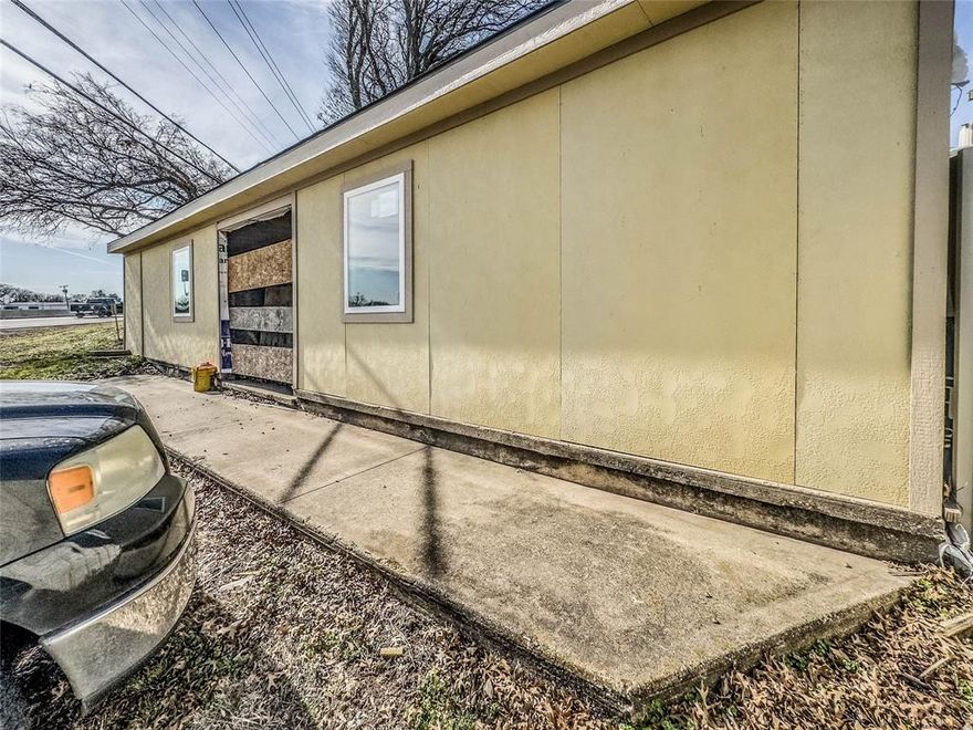 Located on the service road of hwy 67. The property offers many possibilities for your future business: urgent care or hospital, place of worship, childcare facility, fitness center, cabinet shop, animal services-no outside pens, restaurant-limited seating. The building located closest to the service road was constructed to be a smoke house for BBQ, but was never completed. There is a pool on the property that is not in working condition, at the moment.