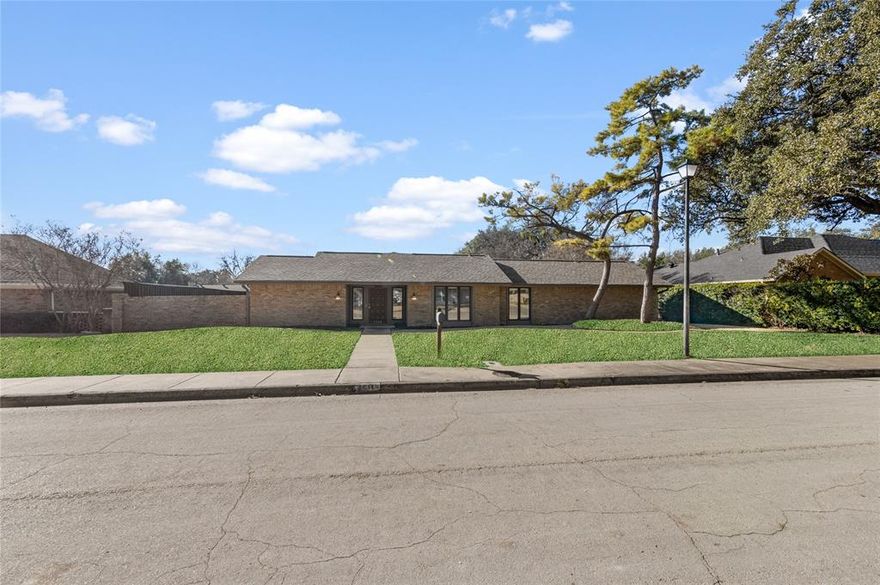 Welcome to Prestonwood Estates, a classic neighborhood known for its tree-lined streets, welcoming park community and evening walks with pets. This tastefully renovated mid century home blends timeless appeal with modern features such as hardwood floors, updated Pella windows, PVC plumbing, new paint, and striking wood beams. All main rooms have been refreshed to fit today’s lifestyle. Unique to the area, the expansive primary suite is a true sanctuary, offering two large walk-in closets, dual vanity spaces, and an oversized walk-in shower. The generous, shaded backyard features a sparkling pool and plenty of green space for gatherings, recreation, and relaxed outdoor living. Residents enjoy easy access to parks, trails, and top-rated schools nearby, along with convenient proximity to Dallas’ leading private schools. Addison’s lively dining scene—with more than 200 restaurants within a four-mile radius—is just moments away. Whether you prefer casual brunches, fine dining, or vibrant, pet-friendly patios, you’re sure to find new favorites. This is a rare chance to own a thoroughly updated home in one of North Dallas’ most desirable communities. Don’t miss out on making this Prestonwood treasure your future home.  Title has been opened with Sandy Cox of Republic Title. Buyer to verify sq ft, rooms, schools and all other information.