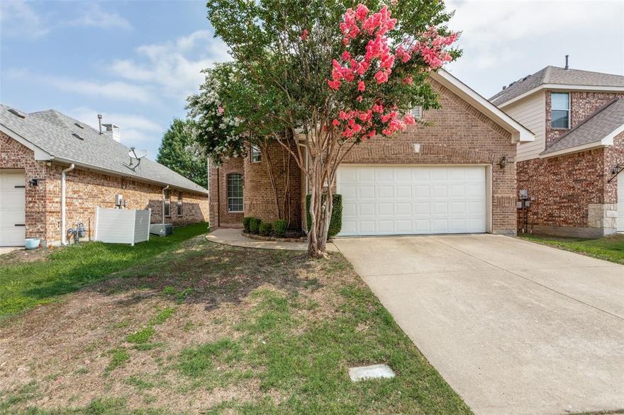 Located in the highly sought-after Frisco ISD. This charming home features a primary bedroom on the first floor, two additional bedrooms upstairs, and a game room for your enjoyment. The soaring two-story ceilings in the living room create an open and spacious ambiance, while the ample windows invite an abundance of natural light it enhancing the overall brightness of the home. Enjoy the neighborhood amenities that include a pool and a playground. Conveniently located close to Gabe Nesbitt Community Park—a spacious recreational area with walking trails, sports fields, playgrounds, and picnic areas. The Courts of McKinney is a sports facility offering tennis, basketball, volleyball, and racquetball. For a variety of activities and amenities, visit the Apex Center. Freshly painted, with new stainless steel appliances, a new smoke detector system, and new flooring in the upstairs bathroom. Don't miss out on this opportunity to make this home yours!