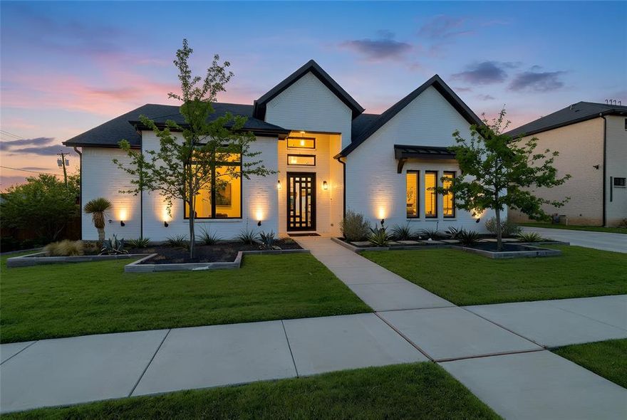 This better than new stunning single-story home with over $75k in upgrades features an open floor plan, perfect for relaxing & entertaining. A chef’s kitchen, adorned with quartz countertops and equipped with GE Profile appliances, serves as the heart of the home. Hardwood floors and custom cabinets add a touch of elegance throughout. The spacious master suite boasts a luxurious bathroom with dual vanities, a freestanding soaking tub, a walk-in shower, and a massive closet. Enjoy outdoor living with an outdoor kitchen, patio extension, Carvestone© patio floor, and beautiful stone landscape edging . Storage is abundant with Closets By Design. Additional features include Zebra Shades window treatments, a motorized patio shade, and drapes. Located in the desirable Keller ISD, this home is convenient to shopping, restaurants, and entertainment.