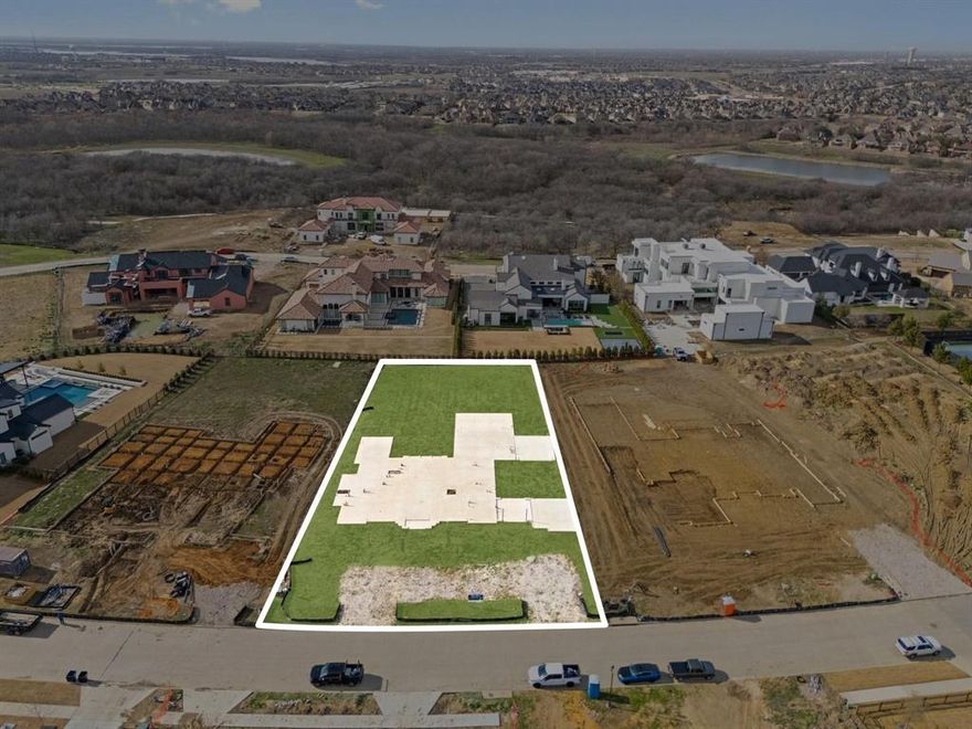 Now Offered at $1,799,990 — Recently Reduced by $200,000

Welcome to The Hills of Kingswood, Frisco’s most prestigious gated community, where elegance, privacy, and panoramic views come together in one of North Texas’ most desirable luxury enclaves.

This prime elevated homesite presents a rare chance to design and build your dream estate in a neighborhood surrounded by architectural masterpieces and lush rolling landscapes. The property already includes a completed slab foundation, utilities, and groundwork, giving you a valuable head start toward building your custom home.

Whether you choose to reimagine the current plans or start from scratch, this homesite offers unmatched flexibility, significant cost savings, and endless design possibilities.

Why You’ll Love It
• Prestigious gated and guarded community with 24-hour security
• Located in top-rated Frisco ISD
• Completed slab and groundwork—saving time and construction costs
• Ideal for a custom luxury home or re-design project
• Minutes from The Star, Legacy West, and PGA Headquarters
• Surrounded by multi-million-dollar estates and serene scenery

This is more than a lot, it’s an opportunity to create your legacy home in one of Frisco’s most exclusive addresses. With the recent $200,000 price reduction, it’s the perfect time to make your move and start building the lifestyle you’ve always envisioned.