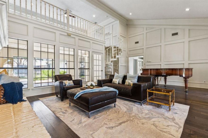 Charming home on a TREE-LINED STREET in the BENT TREE WEST NEIGHBORHOOD within PLANO ISD, just a SHORT WALK TO THE ELEMENTARY SCHOOL. Step into a LIGHT-FILLED FAMILY ROOM featuring a FLOOR-TO-CEILING BRICK FIREPLACE and backyard views. A SPIRAL STAIRCASE leads to a LOFT area ideal for a library or quiet retreat. The kitchen offers granite countertops, ample storage, and a functional layout. The primary suite features double vanities, a garden tub, separate shower, TWO CLOSETS, and patio access. THREE additional bedrooms include one perfect for a home office, plus an ENCLOSED SUNROOM for flexible living space. The generous backyard offers a shady retreat beneath mature trees, ideal for relaxing or entertaining. The location can’t be beat for easy access to the North Dallas Tollway, George Bush Turnpike, and local dining and entertainment spots. You are going to love living here!