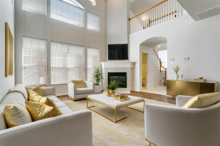 Welcome to this beautifully refreshed home offering space, style, and comfort in one of the area’s most desirable communities.
$2,500 All-Inclusive Seller Concession NOW OFFERED!
Step inside to soaring double-height ceilings that create an impressive, light-filled living space. The freshly painted interior and brand-new premium carpet provide a crisp, modern feel, while updated fixtures and finishes add a touch of contemporary elegance throughout.
The thoughtfully designed layout features four spacious bedrooms, including a main primary suite conveniently located downstairs for privacy and ease. Upstairs, you’ll find generously sized secondary bedrooms — including an oversized second bedroom that rivals the primary in size, offering incredible flexibility for guests, a game room, or multi-generational living. With its recent upgrades, expansive layout, large private yard, and prime Valley Ranch location, this move-in-ready home combines comfort, functionality, and style — an exceptional opportunity you won’t want to miss.