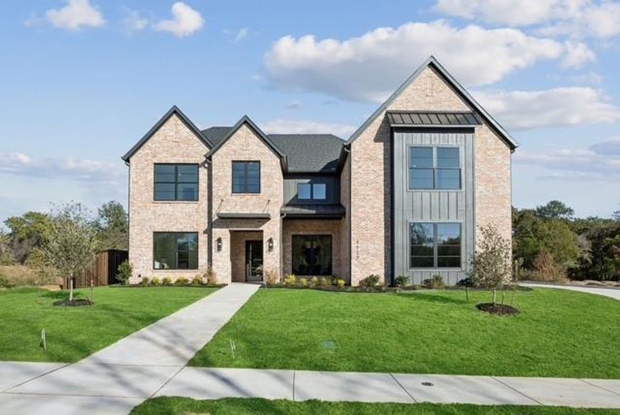 Discover the ultimate in luxury living nestled in Keller’s prestigious Greenway Park. This stunning five-bedroom, five full and two half baths, three living area custom home by M The Builders offers over 5700 sq. ft. of refined comfort. Inside, enjoy a bright, open floorplan featuring an executive study, chef-inspired prep-kitchen, and game room and media room – perfect for entering family relaxation.  This spacious four-car garage and two-story layout provide abundant space for homeschooling and for modern lifestyle living. The spacious outdoor living area with kitchen grill area and elegant fireplace.  Highlighted by elegant design and a private sanctuary of mature trees, walking trails, and a serene pond with an exclusive fishing pier, and beautifully designed park access right across the street.  Certified Master Builder.