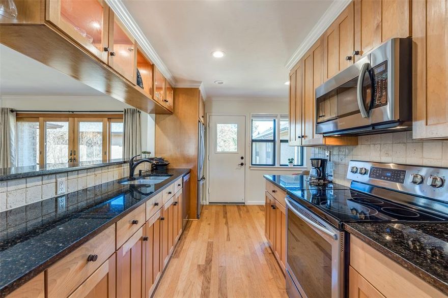 Welcome to the Treehouse at 5800 Royal Lane Condominiums, a serene and secure gated community nestled in Preston Hollow. Spanning 13 acres of lush, mature landscaping, this community offers a tranquil retreat from the bustling city life while providing easy access to urban conveniences. This meticulously maintained condominium features a spacious and thoughtfully designed floor plan. Upon entering, you're greeted by an open and airy living area adorned with large windows that bathe the space in natural light. The modern kitchen boasts shaker cabinets with granite countertops, stainless steel appliances, and ample storage, making it a culinary enthusiast's dream. The bedrooms are generously sized, offering comfort and privacy, while the updated bathrooms exude contemporary elegance. Additional highlights include California Closets upgrades ensuring a move-in-ready experience. Residents of this community enjoy an array of amenities designed to enhance their lifestyle. The community boasts four sparkling swimming pools, perfect for relaxation and leisure. The expansive green spaces, adorned with seasonal flora, provide a picturesque setting for morning jogs or evening strolls. The HOA dues are comprehensive, covering ALL utilities—including electric, heating, air conditioning, water, exterior maintenance, insurance, garbage removal, internet, and Spectrum XUMO—offering residents a hassle-free living experience. Situated in a prime location, this community offers unparalleled convenience. Just minutes away is the prestigious NorthPark Center, renowned for its art, upscale shopping and dining options. The neighborhood is also in close proximity to top-rated schools. Commuters will appreciate the easy access to major highways and public transportation, facilitating seamless travel throughout the Dallas-Fort Worth metroplex. Experience the perfect blend of comfort, convenience, and community at 5800 Royal Lane Condominiums—a place you'll be proud to call home.