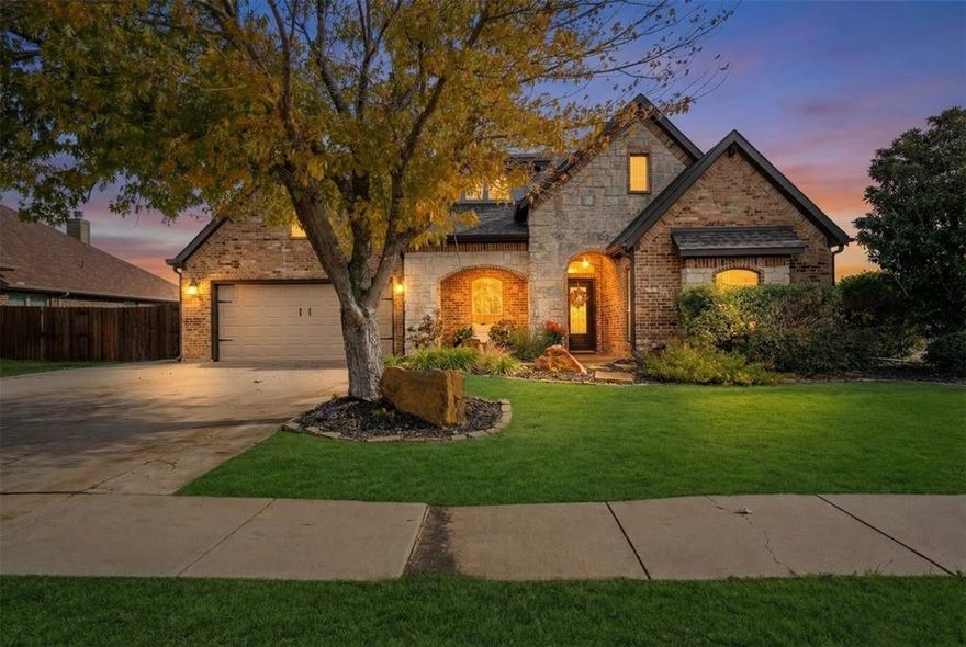Discover refined living at 2168 Liriope Lane, a beautifully appointed 4-bedroom, 3 full bath two-story residence that seamlessly blends elegant design with exceptional outdoor living. From the moment you enter, this home impresses with its open-concept layout, rich finishes, and inviting natural light. The main living area features a warm stone fireplace and flows effortlessly into the dining space and chef-inspired kitchen—complete with granite countertops, custom cabinetry, an oversized island, and stylish pendant lighting. With two spacious living areas, this home offers the flexibility to create the perfect game room, media lounge, or second family retreat. The highlight of this property is the remarkable backyard oasis—a rare find in this price point. Designed for both relaxation and entertaining, this space features hot tub, multiple covered patios, extended concrete walkways, outdoor seating zones, ceiling fans for year-round comfort, and room for grilling, dining, and hosting gatherings. Whether you're enjoying morning coffee in the quiet shade or hosting lively weekend get-togethers, this backyard offers a true extension of your living space. Thoughtfully maintained and beautifully styled, this home is move-in ready and perfectly situated near top Waxahachie amenities, schools, shopping, and parks.
A home where upscale comfort meets exceptional outdoor living—this one is truly a must-see.