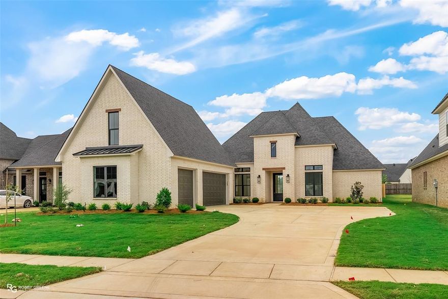 This flawless new construction is sure to be the home of your dreams! Meticulously crafted with attention to detail, the impressive and airy open floorplan creates the perfect flow between the spacious living room, separate formal dining room, and gourmet kitchen. Featuring custom ceiling details, crown molding, and a cozy fireplace, the living room caters to quiet nights in or hosting gatherings. The gourmet kitchen will make meal prep a breeze with its large center island, stainless appliances, and oversized pantry. Enjoy quick meals in the breakfast nook or more formal dinners in the separate dining space. The primary suite is a luxurious retreat with its spa-like ensuite bath complete with a large soaking tub and dual vanities. Two guest bedrooms downstairs share a full bath between, perfect for family or guests. Upstairs features the 4th bedroom or media space, full bath, and 5th bedroom or extra storage. The extras don't stop inside though - the spacious back patio boasts an outdoor fireplace perfect for spending time outside as we move into cooler months and the large backyard offers plenty of room for a garden, firepit, or maybe a pool! Don't wait, schedule your tour today!