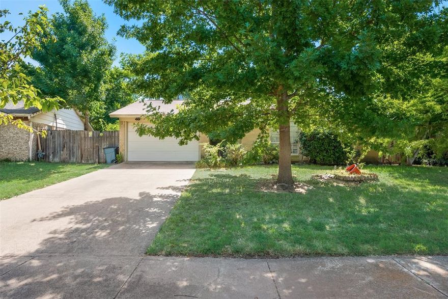 This home is positioned in a highly desirable location just 15 minutes outside of downtown Dallas and DFW airport. The 3-bedroom 2-bath house sits on a spacious 7,600 sq foot lot, boasting a number of trees and an inviting backyard. Upon entering the house, you are immediately welcomed by the living room and a direct view into the back yard. The master and two other bedrooms are located towards the back of the house with the master positioned across from the two bedrooms for additional privacy.