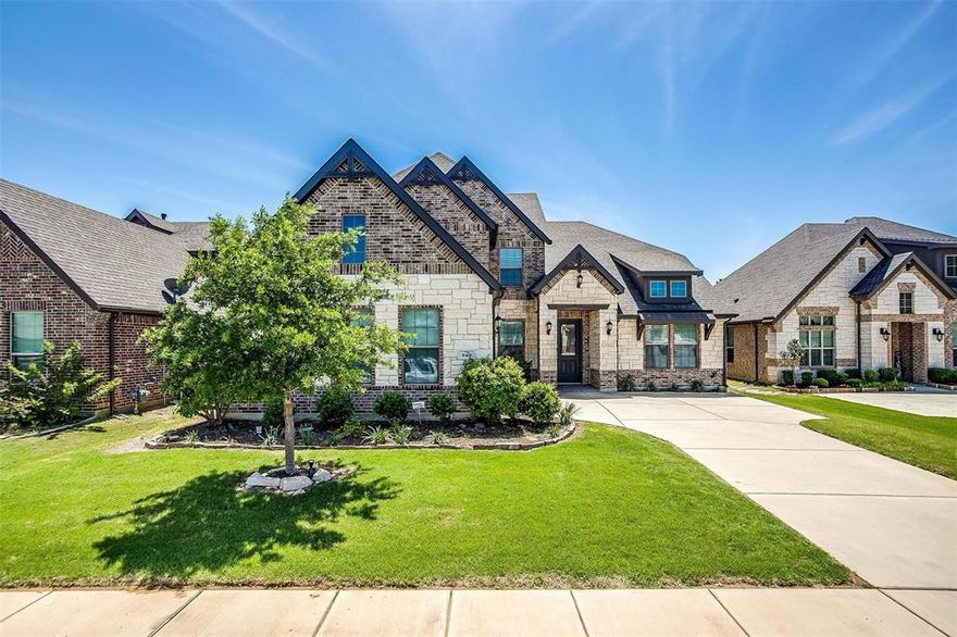 Newer home in the fabulous Thomas Crossing neighborhood by Southern Oaks Golf Course and conveniently located a few minutes from I-35 close to restaurants and shopping. This 4 bedroom, 3 bath home has an open concept floor plan and has a formal dining or study off the entry.  Family room has a gas fireplace and is open to kitchen with cabinets galore, granite countertops, stainless appliances, gas cooktop, huge walk-in wrap around pantry, and a built in desk. Primary bedroom has a door leading to back patio.  En-suite bath has a garden tub, separate shower, separate vanities and a large walk-in closet. Primary bedroom and Second Bedroom is downstairs. Upstairs boasts 3rd bedroom with full bathroom and a 4th bedroom or game room or media room.  Seller can install another closet for the 4th bedroom per the buyer's request before closing. Covered patio overlooks cozy backyard. Very immaculate, a must see!