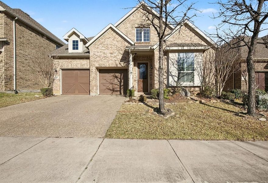 Beautiful 2-story home located in the gated community of Texstar Cove has great curb appeal and a gorgeous on-trend interior. Quiet, established neighborhood that is pet friendly and conveniently located to all that Euless has to offer. You are greeted by high ceilings and lots of natural light throughout this warm & inviting home. The interior features include: Plantation shutters, a large modern kitchen with a bright, sunlit breakfast area, large upstairs bedrooms and a multi-functional media room. Hard to find downstairs guest room with full bath makes having company a joy. Other features include new sod, 2 walk-in closets in the primary suite, and a good-sized laundry room with room for a freezer. Take in the outdoors from the beautiful stone-paved patio. Backyard has a french drain for those rainy days. Act Fast & Don't miss the chance to call this beauty ... HOME!