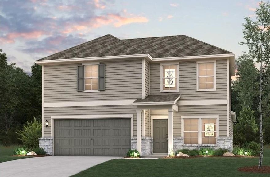 This two-story Norman plan offers an open kitchen with island and pantry that flows into the dining and great room, plus easy access to an optional covered patio. The main level features a private primary suite with a walk-in closet and spa-inspired bath, along with a study, powder room, and convenient laundry. Upstairs includes two secondary bedrooms, a full bath, and a versatile loft that can be used as a lounge or optional fourth bedroom! Perfectly positioned in a growing area just north of the Dallas-Fort Worth Metroplex, Hickory Hill offers the charm of small-town living with easy access to major employers, shopping, dining, and entertainment. With proximity to local schools, parks, and the beautiful natural surroundings of North Texas, Hickory Hill is a great place to put down roots. Whether you're a first-time buyer, growing household, or looking to right-size, this community has something for everyone! Est. June completion!