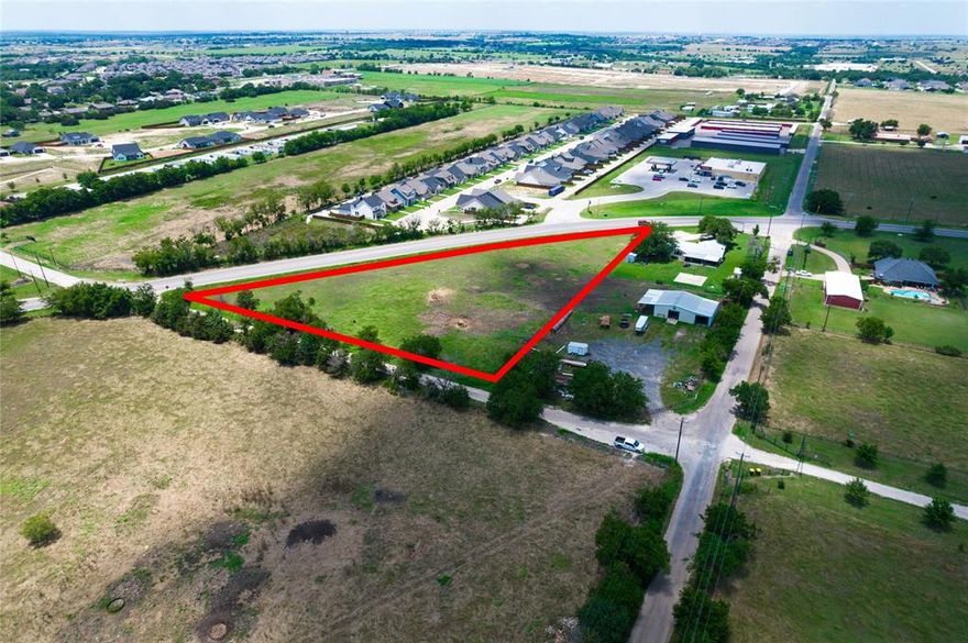 Prime location close to downtown Godley across from the Spring Market grocery store. The property has road frontage on two sides . Call today for more details on this great property  .    Additional acreage available