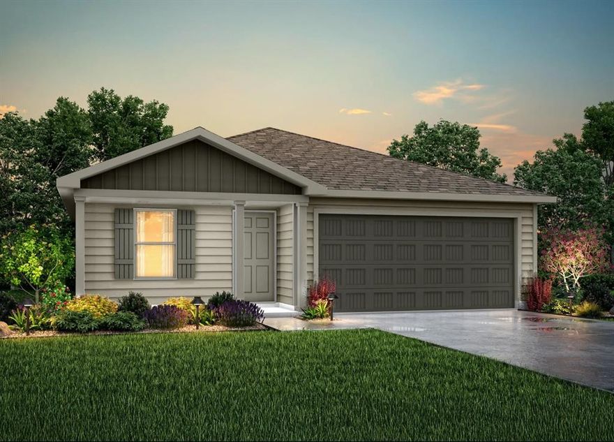 MLS# 21239421 - Built by NHC - Aug 2026 completion! ~ Model 1209 B1 - Washington  The Washington Plan from our Liberty Series is a thoughtfully designed single-story home featuring 3 bedrooms, 2 bathrooms, a 2-car garage, and 1,209 square feet of functional living space.  As you step inside, you’ll find two secondary bedrooms and a full bathroom conveniently located at the front of the home. Continue into the bright and open living area, where the kitchen with a central island seamlessly overlooks the dining area and family room, creating a perfect space for everyday living and entertaining.  The laundry room is thoughtfully situated off the kitchen for easy access. The primary bedroom, located at the back of the home for added privacy, features a private bathroom and a walk-in closet, providing a comfortable retreat.