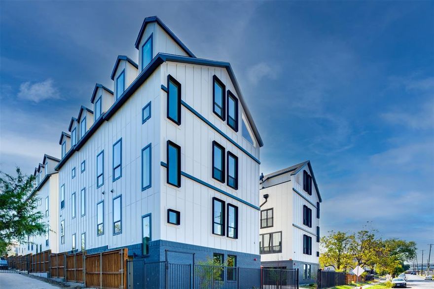 FULLY LEASED 7 TOWNHOMES, HIGH CAP RATE PROJECT IN GROWING WELL KNOWN BISHOP AREA, DESIGNER STYLE WITH INTERIOR AND EXTERIOR LUXURY SPECS! EACH TOWNHOMES HAS 3 BEDS, DEDICATED OFFICE SPACE AND ROOFTOP. Welcome to Lancaster Townhomes, designed with a sleek farmhouse-style exterior and modern interior finishes. This 1,980 sq ft townhome exemplifies luxury living, featuring 3 bedrooms, 3.5 bathrooms, a dedicated office space, and a rooftop deck. Inside, you’ll find thoughtfully designed interiors with high end finishes, including engineered wood flooring throughout, custom built in cabinets in the bedrooms, European style kitchen cabinets, quartz countertops, and an accent wall around the TV in the living room. The open floor plan, combined with taller doors and bigger windows creates a spacious and relaxing atmosphere. Step outside to a private rooftop deck with stunning views of the city skyline. The home also offers large closets and a 2-car garage, providing ample storage space. Situated in a prime location, this townhome is close to the popular Bishop Arts District, downtown Dallas, the Farmers Market, Deep Ellum, and other local attractions.