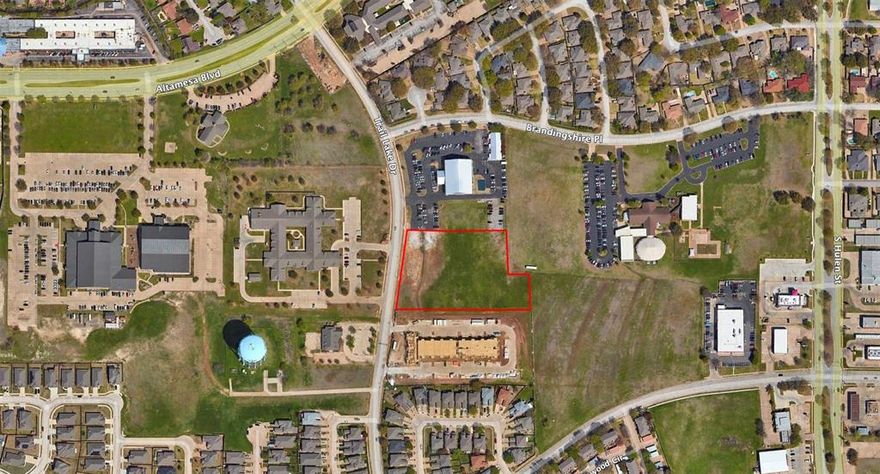 Rare opportunity to acquire roughly 3.00 acres of vacant land strategically located near Chisholm Trail Parkway in South Fort Worth. Trademark Church is offering approximately 3.00 acres of excess land with city services adjacent to a new multifamily development. Exact acreage will need to be determined following a survey of the property.