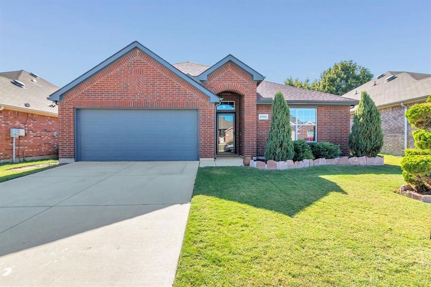 Beautiful four-bedroom, two-bath home offers spacious living in a prime Keller ISD location. Freshly painted inside and out, it features a well-kept yard framed by a freshly stained fence with gates on both sides. Enjoy outdoor living on the inviting patio, complete with a built-in grill and mini fridge—perfect for entertaining. Inside, two large living rooms provide plenty of space for fun and family gatherings, highlighted by elegant hardwood flooring. The home also includes storm doors at both the front and back, and a convenient two-car garage. Nestled in a quiet cul-de-sac that backs to a peaceful greenbelt, the property offers both privacy and community amenities such as a pool, pickleball court, and basketball court.