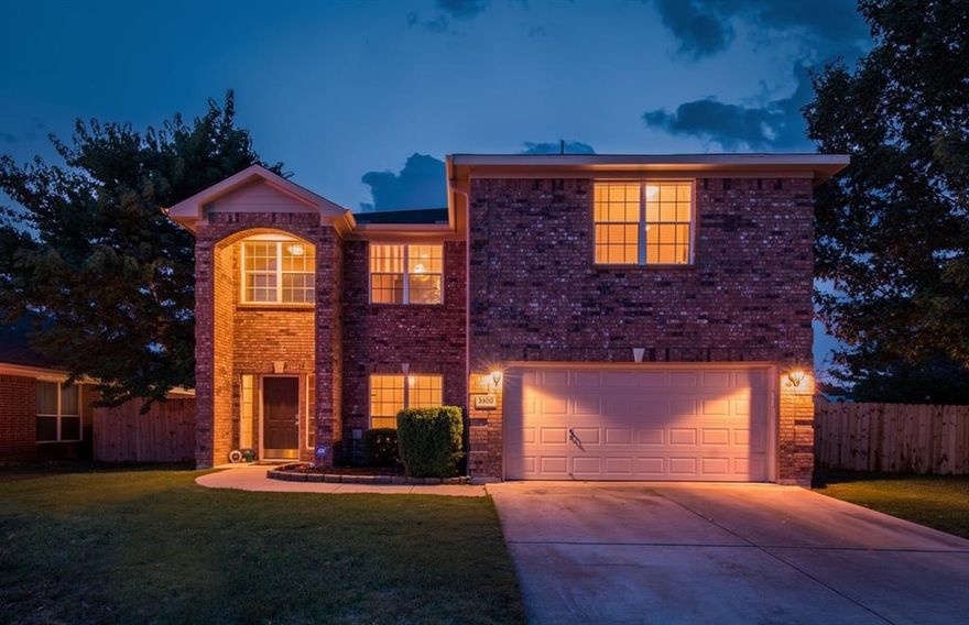 *** PRICE REDUCTION *** Welcome to a beautiful updated 5-bedroom, 3-bath home in Fossil Park Estates, Fort Worth. This corner lot property features an open floor plan, a wood-burning fireplace, and new flooring. The kitchen includes a farm sink, quartz countertops, and ample space. The oversized laundry room and second-floor family room are highlights. The split bedroom layout offers privacy for the primary suite. Each bedroom is spacious, suitable for a family, guests, or a home office. The backyard is perfect for play and barbecues. With nearly new HVAC systems and a five year old roof, big ticket items are in great shape! This move-in-ready home is in a family-friendly neighborhood close to parks, schools, shopping, and dining, with community amenities enhancing the lifestyle.
