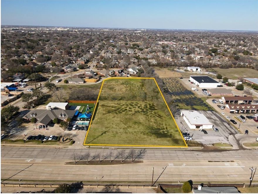 2.75 Acres between to Allen Animal Clinic and Twin Oaks Private School. Ideal location for a retail, office, warehouse, possibly townhouse, Doggy Daycare or other uses. Zoned LC - Light Commercial which is pretty broad zoning.