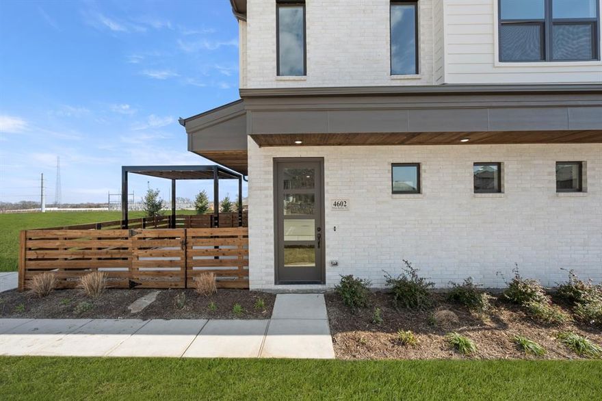 MLS# 21067250 - Built by Grenadier Investments - Ready Now! ~ New Construction Townhomes - Built in the picturesque Lake Lewisville master planned community of Wildridge. With OVER $23K IN UPGRADES! these timeless, dramatic, and energy efficient townhomes are nestled next to a stocked serene pond, with gorgeous views of Lake Lewisville nearby. Featuring distinguished home elevations with classic stone and brick combinations complemented by stunning cedar details. These homes offer spacious living rooms, inviting outdoor areas, peaceful views, versatile flex spaces, and a variety of optional enhancements. Featuring two unique styles of homes with front courtyards or private backyards, choose the one that's best for your lifestyle! ELM PLAN includes front courtyard and rear-entry garage. Investors Welcome. These homes QUALIFY for a USDA 100% Financing Loan with Zero Cash Down and a Lower Interest Rate! Buyers only need a 580-credit score and meet USDA income and debt ratio requirements to qualify. USDA allows Buyers to roll their closing costs into their loan instead of coming out of pocket at closing. This program is especially great for First Time Buyers and Buyers that may have been turned down for other types of home loans. The USDA loan is very area specific, and it is rare to find homes that qualify in the DFW area. Don't miss this opportunity!