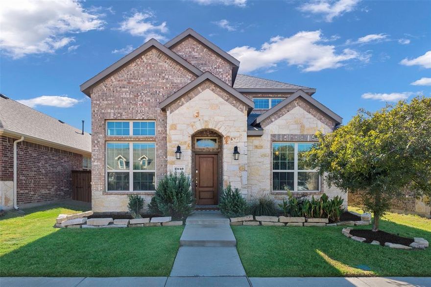 Welcome to this modern open concept DR Horton floorplan. Step inside and be greeted with luxury vinyl flooring, open layout, vaulted ceilings and large windows with an abundance of natural light pouring through. The kitchen has great use of cabinet space, walk in pantry and stainless steel appliances including a 5 burner gas stove. Plus everyone loves the large kitchen island for gathering and eating. The first floor owner’s suite provides a private retreat complete with double vanities, a separate shower and a large walk-in closet. The second floor has 3 bedrooms and an additional flex space perfect for a work area, playroom or studio. Backyard has a covered patio with a rear garage alley entrance. Walking distance to park, recreational amenities, community pool and close to elementary school. This neighborhood is near to the new PGA headquarters and future site of Universal Studios and HEB. Plus lots of shopping, entertainment and dining venues are ready for you now. Come see!