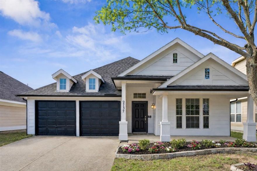 OPEN HOUSE SUNDAY APRIL 26 from 12-2pm. Located in sought after Winsor Meadows at Westridge in McKinney, this inviting home features a spacious open floor plan with a versatile front living area that can be used as a formal dining room, sitting area, or home office. Beautiful hand scraped hardwood flooring extends through the front living space, hallway, and large family room, NO CARPET! The kitchen has granite countertops, breakfast bar seating, and stainless steel GE and Whirlpool appliances. The oversized primary suite offers plenty of room to unwind with a spacious bath and huge walk-in closet, while the two secondary bedrooms are generously sized both offer walk-in closets. High ceilings throughout and ceiling fans in all bedrooms add to the home’s comfort. Enjoy the oversized backyard complete with a covered patio and storage shed. Major improvements completed in March 2026 include a new roof and gutters, new water heater, and freshly painted inside and out. One mile away from HEB and other shopping and major highways.