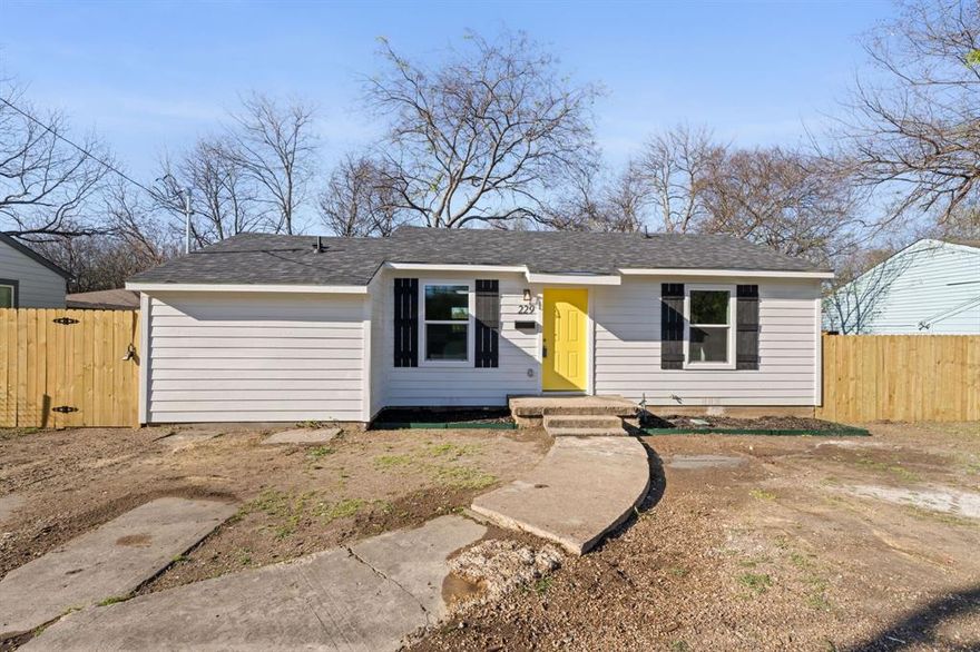 Cozy and cute 3 bedroom 2 bath home on LARGE lot recently remodeled.  New electrical, all new plumbing, centra heat and air, new kitchen cabinets, quartz counters, stainless steel appliance package, new windows, siding, new 30 year roof.