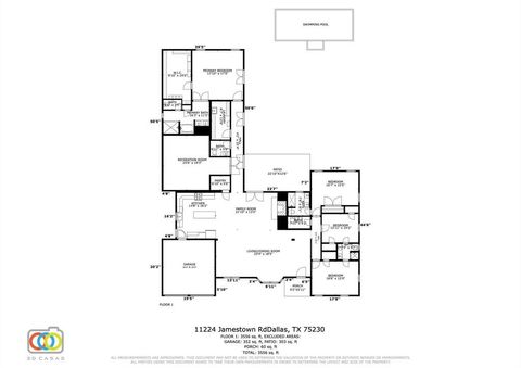 Tiny photo for 11224 Jamestown Road, Dallas, TX 75230 (MLS # 21178309)