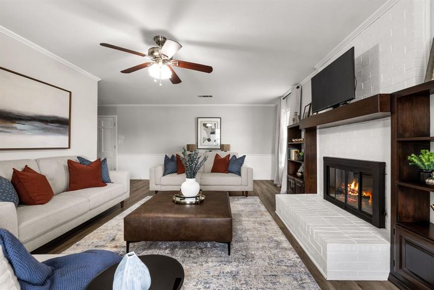 MOTIVATED SELLERS - Charming duplex residence- (10023 & 10025 Olmos Dr -both units + all Furniture, Art & Accessories in Unit 10023 (all but master bedroom brand new & incl in sale $13k). Spanning ~ 3,132 SF, the first unit features 2 bedrooms with new LVP flooring & 2 updated bathrooms, updated kitchen, & provides a cozy fireplace & practical living space. The second unit offers 2 generously sized bedrooms and 1 oversized bathroom which is original & maintains its mid century charm. Both units feature a working fireplace  to set the mood & Unit 10025 also has a 2 car garage. All appliances convey. Set on a 0.17-acre lot, the property provides large outdoor privately fenced yards for leisure and recreation for each unit. It is conveniently located, offering easy access to Dallas’s vibrant community, dining, shopping, and entertainment options. New Roof in 2023. Prior owners did $68.8 with 10023 as Airbnb rental & 10025 Long Term Rental. These owners have no time to manage and are selling for that reason.