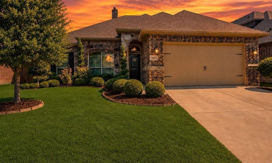 Driving past the neighborhood Pond to this beautiful home to relax in your own pool. Lovely curb appeal.  then be wowed with Gorgeous distressed wood floors in entrance. Beautiful custom cabinets in Office off the entryway.  Spacious open floor plan. Gourmet kitchen has pretty custom cabinets granite counter, custom stone backsplash. Relax in your backyard with privacy from greenbelt adjacent to back fence. Retractable awing at the push of a button next to patio.  Enjoy walks around neighborhood lake with playground and paved walking trail. Stop and feed the ducks!