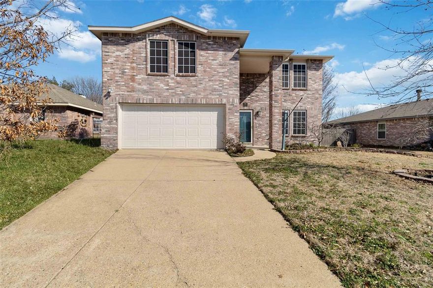 Welcome to this beautiful 3 bed 2.5 bath home located in Wylie! You'll be greeted by your living room with a cozy wood burning fireplace creating a warm and inviting atmosphere and a formal dining room perfect for hosting gatherings and enjoying meals with loved ones. The kitchen offers an eat in area and walk in pantry providing ample storage space for all your culinary needs. In addition to the main living areas there is also a bonus room that can be used as playroom or additional living room depending on your needs. One highlight is the 232 sqft enclosed porch sunroom equipped with heating and AC allowing you to enjoy the space year round. Step outside onto the open patio, perfect for outdoor dining and entertaining. The spacious backyard provides plenty of room for outdoor activities and features a large shed for extra storage. Located in a convenient location this home offers both comfort and convenience with NO HOA! Don't miss out on the opportunity to make this your new home.