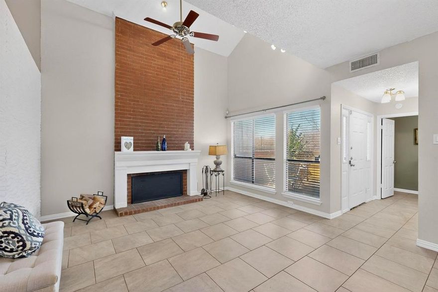 Step into modern comfort in this beautifully renovated 1-bedroom, 1.5-bath townhome-style condo. Located in the gated Forest Point community, Unit #1305 is a rare end-unit, offering extra privacy and an abundance of natural light that its neighbors lack.

High-end granite countertops, custom glass tile backsplash, and stainless-steel appliances. A dedicated utility closet is conveniently placed, featuring connections ready for a stackable washer and dryer. The open-concept lower-level features durable ceramic tile and a wood-burning fireplace—perfect for cozy Dallas winters. Escape to the second floor where a spacious primary suite meets versatility with freshly installed carpet. The adjacent loft is your new dedicated home office, creative studio, or reading nook. Enjoy a fully remodeled primary bathroom featuring custom tile work and a generous walk-in closet.

Forget the commute. You are a 5-minute walk from the Forest Lane DART station and seconds from the Texas Instruments campus and Medical City. With instant access to US-75 and I-635, the best of NorthPark Center and Park Lane dining is just a short drive away.  Gated security for peace of mind. Two assigned covered parking spaces and sparkling community pool just steps from your front door - a MUST SEE! End-unit quality meets high-yield potential—an ideal move-in ready home and or an excellent income-producing investment.