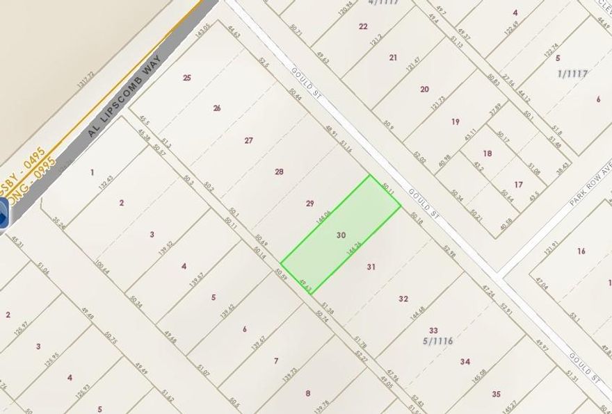 Lot for sale.  MU3 zoning.