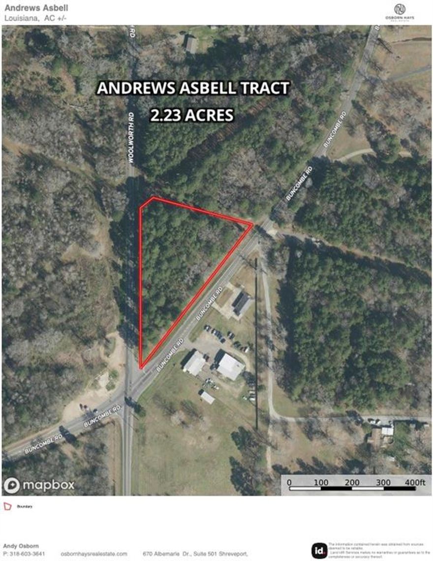This 2.25 acre wooded lot is located on the northeast corner of Buncomb Road and Woolworth Road with 581' on Buncomb and 513' on Woolworth.